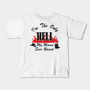 Johnny Paycheck Only Hell Tribute Kids T-Shirt